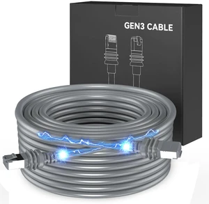 Starlink Cable, 75FT Cable for Starlink Standard 4/4X/Gen3/V3/V4/V5 Replacement Extension Ethernet Cord Cable Waterproof for Satellite Internet Kit.22.8M Grey Starlink Cable, 75FT Cable for Starlink Standard 4/4X/Gen3/V3/V4/V5 Replacement Extension Ethernet Cord Cable Waterproof for Satellite Internet Kit.22.8M Grey