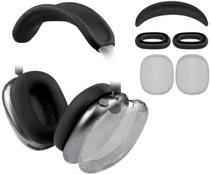 Case Cover Kit for (AirPods Max 2/1) - Black Sweat Proof Kit (Headband Cover + TPU Case Protector + Silicone Ear Covers) for Gym Exercise, Easy to Clean Case Cover Kit for (AirPods Max 2/1) - Black Sweat Proof Kit (Headband Cover + TPU Case Protector + Silicone Ear Covers) for Gym Exercise, Easy to Clean