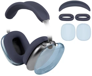 Protective Kit for AirPods Max 2/1 (2026/2024/2020, USB-C/Lightning), Headband Cover + TPU Case Protector + Silicone Ear Pad Covers, Sweatproof, Washable, Anti-Scratch (Navy Blue) Protective Kit for AirPods Max 2/1 (2026/2024/2020, USB-C/Lightning), Headband Cover + TPU Case Protector + Silicone Ear Pad Covers, Sweatproof, Washable, Anti-Scratch (Navy Blue)