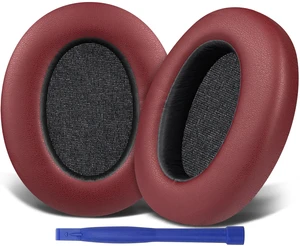 Earpads Cushions Replacement for Sony WH-XB910N Extra Bass Headphones, Ear Pads with Soft Protein Leather, Noise Isolation Foam - Burgundy Earpads Cushions Replacement for Sony WH-XB910N Extra Bass Headphones, Ear Pads with Soft Protein Leather, Noise Isolation Foam - Burgundy