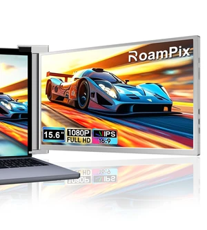 Laptop Screen Extender, 15.6" FHD 1080P IPS Portable Monitor for Laptop, Dual Monitor Extender for 13"-17.3" Laptops, Compatible with MacOS, Windows Laptop Screen Extender, 15.6" FHD 1080P IPS Portable Monitor for Laptop, Dual Monitor Extender for 13"-17.3" Laptops, Compatible with MacOS, Windows