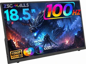 Portable Screen, 18.5" 1080P 100Hz Extended Monitor, 1000:1 100% sRGB USB-C HDMI Portable Display for Laptop HDR Travel Screen with Speakers & Smart for PC PS5/4 Xbox Switch Portable Screen, 18.5" 1080P 100Hz Extended Monitor, 1000:1 100% sRGB USB-C HDMI Portable Display for Laptop HDR Travel Screen with Speakers & Smart for PC PS5/4 Xbox Switch