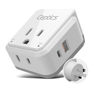 Australian Travel Adapter Set, 20W PD & QC, Type I-3.1A - 4 in 1-2 USA Inputs, 1 USB Port, 1 USB-C Port - Australian New Zealand Fiji Argentina, Compact - Adapter Australia-Compatible Plug Australian Travel Adapter Set, 20W PD & QC, Type I-3.1A - 4 in 1-2 USA Inputs, 1 USB Port, 1 USB-C Port - Australian New Zealand Fiji Argentina, Compact - Adapter Australia-Compatible Plug
