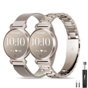 Metal Watch Bands Compatible with Garmin Lily 2 Active/Lily 2 for Women,14mm Slim Adjustable Mesh Magnetic Clasp Stainless Steel Chain Replacement Bracelet for Lily 2 Classic Accessory Metal Watch Bands Compatible with Garmin Lily 2 Active/Lily 2 for Women,14mm Slim Adjustable Mesh Magnetic Clasp Stainless Steel Chain Replacement Bracelet for Lily 2 Classic Accessory