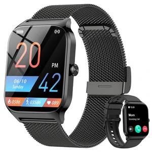 Smart Watch Women Men, 1.85" Lightweight Fitness Tracker Make/Answer Call, HR/Blood Pressure/Sleep Monitor, 110+Sport Modes, Waterproof Reloj inteligente Compatible for Android & Samsung & iPhone Smart Watch Women Men, 1.85" Lightweight Fitness Tracker Make/Answer Call, HR/Blood Pressure/Sleep Monitor, 110+Sport Modes, Waterproof Reloj inteligente Compatible for Android & Samsung & iPhone