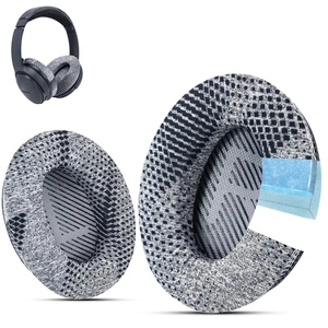 Cooling Gel Earpads for Bose QC35 & QC45, Fabric,Grey Scrim Fits QC45/QC35 II/QC25/QC2/QC15/AE2/AE2i/SoundLink Headphones; Cooling Gel Memory Foam Bose Headphones Replacement Ear Pads Cooling Gel Earpads for Bose QC35 & QC45, Fabric,Grey Scrim Fits QC45/QC35 II/QC25/QC2/QC15/AE2/AE2i/SoundLink Headphones; Cooling Gel Memory Foam Bose Headphones Replacement Ear Pads