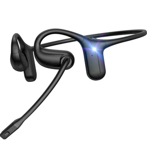 Open Ear Headphones with Mic, Wireless Headset with Smart Control Noise Canceling Mic, Wireless 5.4 Headset with Mic, Lightweight Air Conduction Headphones for Work, Workout, Driving, Call Open Ear Headphones with Mic, Wireless Headset with Smart Control Noise Canceling Mic, Wireless 5.4 Headset with Mic, Lightweight Air Conduction Headphones for Work, Workout, Driving, Call