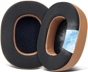 Cooling-Gel Replacement Earpads for Skullcandy Hesh 3/ANC/Evo & Crusher Wireless/540/ANC/Evo & Venue ANC Over-Ear Headphones, Ear Pads Cushions with Ice Silk Fabric - Brown Cooling-Gel Replacement Earpads for Skullcandy Hesh 3/ANC/Evo & Crusher Wireless/540/ANC/Evo & Venue ANC Over-Ear Headphones, Ear Pads Cushions with Ice Silk Fabric - Brown