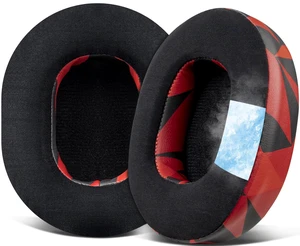 Cooling-Gel Replacement Earpads for Skullcandy Hesh 3/ANC/Evo & Crusher Wireless/540/ANC/Evo & Venue ANC Over-Ear Headphones, Ear Pads Cushions with Ice Silk Fabric - Red Storm Cooling-Gel Replacement Earpads for Skullcandy Hesh 3/ANC/Evo & Crusher Wireless/540/ANC/Evo & Venue ANC Over-Ear Headphones, Ear Pads Cushions with Ice Silk Fabric - Red Storm