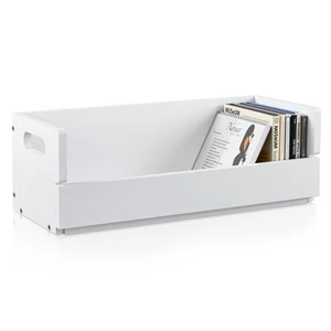 1 Set Wooden CD Storage Box, Holds 36 Standard CDs Stackable CD Holder Organizer with Magnetic Front Flap and Carrying Handles for DVDs, Cassette Tapes and Movie Cases (White) 1 Set Wooden CD Storage Box, Holds 36 Standard CDs Stackable CD Holder Organizer with Magnetic Front Flap and Carrying Handles for DVDs, Cassette Tapes and Movie Cases (White)