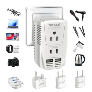 2000W Voltage Converter US to Europe for Hair Dryer Straightener Curler Step Down 220V to 110V Converter for European Travel, Power Converter Adapter Combo for Hair Straightener Tablet Camera Phone 2000W Voltage Converter US to Europe for Hair Dryer Straightener Curler Step Down 220V to 110V Converter for European Travel, Power Converter Adapter Combo for Hair Straightener Tablet Camera Phone