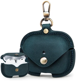 Charging Case Cover for Apple Airpods Pro 3 (2025). Handcrafted Fully, Crazy Horse Cowhide Leather Vintage. Protective Portable Shockproof Case with Key Chain (Blue) Charging Case Cover for Apple Airpods Pro 3 (2025). Handcrafted Fully, Crazy Horse Cowhide Leather Vintage. Protective Portable Shockproof Case with Key Chain (Blue)