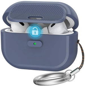 for AirPods Pro 2/1 Case Silicone with Lock One-Piece Design Button Lock Design, magsafe charging, Anti-Drop Latching Cover, Carabiner included, Midnight Blue for AirPods Pro 2/1 Case Silicone with Lock One-Piece Design Button Lock Design, magsafe charging, Anti-Drop Latching Cover, Carabiner included, Midnight Blue