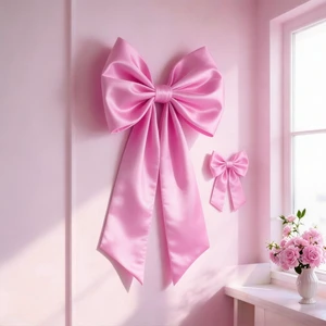 Pink Bow Decor 2 Pack, Large Small Size Bow Wall Decor Coquette Pink Bow Backdrop For Girls Room, Two Size Bow Decorations For Birthday Bachelorette Baby Shower Bridal Shower Pink Bow Decor 2 Pack, Large Small Size Bow Wall Decor Coquette Pink Bow Backdrop For Girls Room, Two Size Bow Decorations For Birthday Bachelorette Baby Shower Bridal Shower