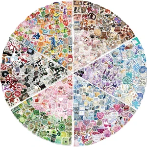 600PCS Aesthetics Stickers, Holographic Aesthetic Stickers for Water Bottles, Y2K Aesthetic Sticker for Laptop Daily Planner Phone Decal Girls Teens 600PCS Aesthetics Stickers, Holographic Aesthetic Stickers for Water Bottles, Y2K Aesthetic Sticker for Laptop Daily Planner Phone Decal Girls Teens