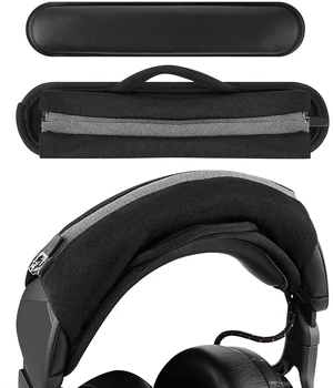 Universal Zipper Headband Cover & Pad Set for 1.4-1.8 in Bands Black Protein Leather, For Over-Ear Headphones, Measure Width Before Purchase, Includes Zippered Sleeve And Cushion Pad Universal Zipper Headband Cover & Pad Set for 1.4-1.8 in Bands Black Protein Leather, For Over-Ear Headphones, Measure Width Before Purchase, Includes Zippered Sleeve And Cushion Pad