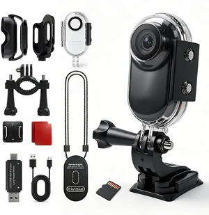 Mini Body Camera with Waterproof Case, 26g Wearable Camera, Ebony 1" Screen,16GB Card,Magnetic Pendant,Thumb-size,Action Cam,Necklace Camera,POV,Vlogging,Snorkeling,Surfing,Hiking,Sports Mini Body Camera with Waterproof Case, 26g Wearable Camera, Ebony 1" Screen,16GB Card,Magnetic Pendant,Thumb-size,Action Cam,Necklace Camera,POV,Vlogging,Snorkeling,Surfing,Hiking,Sports
