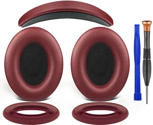 Replacement Kit for Bose QC15/QC2 QuietComfort Headphones, Ear Pads Cushions + Headband + Silicone Earpads Cover Protector - Burgundy Replacement Kit for Bose QC15/QC2 QuietComfort Headphones, Ear Pads Cushions + Headband + Silicone Earpads Cover Protector - Burgundy