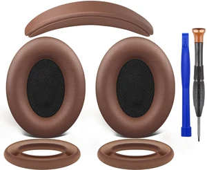 Replacement Kit for Bose QC15/QC2 QuietComfort Headphones, Ear Pads Cushions + Headband + Silicone Earpads Cover Protector - Coffee Replacement Kit for Bose QC15/QC2 QuietComfort Headphones, Ear Pads Cushions + Headband + Silicone Earpads Cover Protector - Coffee