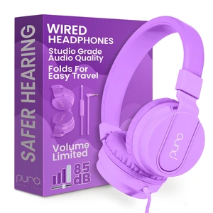 Kids Headphones, Volume-Limiting 85dB, PuroBasic, Purple Adjustable, Safer & Comfortable Headphones for Kids Compatible with PCs, Smartphones & Tablets, Ideal for School & Travel Kids Headphones, Volume-Limiting 85dB, PuroBasic, Purple Adjustable, Safer & Comfortable Headphones for Kids Compatible with PCs, Smartphones & Tablets, Ideal for School & Travel