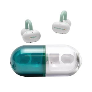 Pill Open Ear Headphones Bluetooth 6.0 OWS Hanging Earphones IPX4 Open Ear Clip Wireless Earbuds Built-in AI ENC MD-0WS-003 (Green) Pill Open Ear Headphones Bluetooth 6.0 OWS Hanging Earphones IPX4 Open Ear Clip Wireless Earbuds Built-in AI ENC MD-0WS-003 (Green)