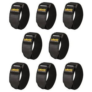 Cinch Straps, 2" x 12" (8 Pack) for Extension Cords Organization Elastic Hook and Loop Storage Straps with Buckle for Bicycle, Truck, Boat and More for Ropes, Hoses Organization Cinch Straps, 2" x 12" (8 Pack) for Extension Cords Organization Elastic Hook and Loop Storage Straps with Buckle for Bicycle, Truck, Boat and More for Ropes, Hoses Organization