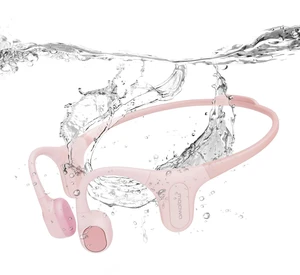 Run Plus Bone Conduction Headphones, IP68 Waterproof, 32GB MP3 8H Playtime Open-Ear Bluetooth 5.2, Deep Bass, Secure Fit for Running Swimming & Gym, Pink Run Plus Bone Conduction Headphones, IP68 Waterproof, 32GB MP3 8H Playtime Open-Ear Bluetooth 5.2, Deep Bass, Secure Fit for Running Swimming & Gym, Pink