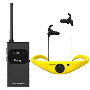 T6+W18 Swim Music Combo Waterproof Swimming MP3 Player + Bluetooth Transmitter No Need to Download Music, Support Spotify, Swim with Your Stream APP T6+W18 Swim Music Combo Waterproof Swimming MP3 Player + Bluetooth Transmitter No Need to Download Music, Support Spotify, Swim with Your Stream APP