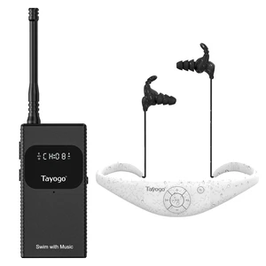 T6+W18 Swim Music Combo Waterproof Swimming MP3 Player + Bluetooth Transmitter No Need to Download Music, Support Spotify, Swim with Your Stream APP T6+W18 Swim Music Combo Waterproof Swimming MP3 Player + Bluetooth Transmitter No Need to Download Music, Support Spotify, Swim with Your Stream APP