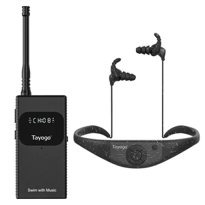 T6+W18 Swim Music Combo Waterproof Swimming MP3 Player + Bluetooth Transmitter No Need to Download Music, Support Spotify, Swim with Your Stream APP T6+W18 Swim Music Combo Waterproof Swimming MP3 Player + Bluetooth Transmitter No Need to Download Music, Support Spotify, Swim with Your Stream APP