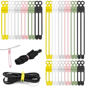 36Pcs Silicone Cable Ties, 6 Colors Data Cable Organizer Ties, 3 Sizes Cord Ties for Charging Cables, Wire Organizers, Electrical Cords, Computer Wires, Cord Organizers 36Pcs Silicone Cable Ties, 6 Colors Data Cable Organizer Ties, 3 Sizes Cord Ties for Charging Cables, Wire Organizers, Electrical Cords, Computer Wires, Cord Organizers