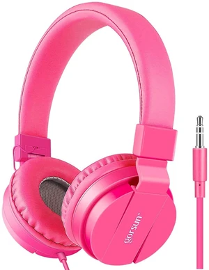 Kids Headphones, Lightweight Stereo Wired Toddler Headphones, Adjustable Headband Children's Headset for Smartphones Computer Pad Earphones(Pink) Kids Headphones, Lightweight Stereo Wired Toddler Headphones, Adjustable Headband Children's Headset for Smartphones Computer Pad Earphones(Pink)