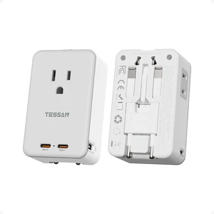 Travel Adapter PD 20W, Universal Power Adapter with 3 USB C 1 USB A Ultra Thin International Plug Adaptor, Worldwide Outlet for US to European UK Italy Spain Australia, Type C G A I, 1 Pack Travel Adapter PD 20W, Universal Power Adapter with 3 USB C 1 USB A Ultra Thin International Plug Adaptor, Worldwide Outlet for US to European UK Italy Spain Australia, Type C G A I, 1 Pack