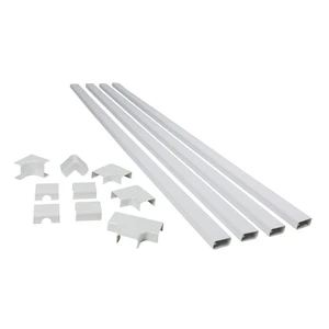Legrand C310 Cordmate III 10 Foot 11 Piece Cord Cover Kit, Organizer for Wall, Holds Up to 5 Cords or Cables, 45"L x 1.5"W, White (1 Pack) Legrand C310 Cordmate III 10 Foot 11 Piece Cord Cover Kit, Organizer for Wall, Holds Up to 5 Cords or Cables, 45"L x 1.5"W, White (1 Pack)