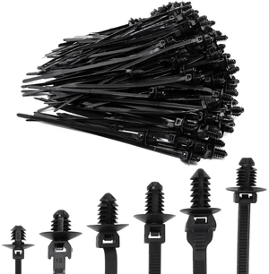 240 PCS Push Mount Zip Ties, Nylon Car Mount Wire Ties Snap in Cable Zip Ties, Black Push Mount Cable Ties Automotive Zip Ties Fastener Wire Harness Clips for Wire Tying (6-Types) 240 PCS Push Mount Zip Ties, Nylon Car Mount Wire Ties Snap in Cable Zip Ties, Black Push Mount Cable Ties Automotive Zip Ties Fastener Wire Harness Clips for Wire Tying (6-Types)