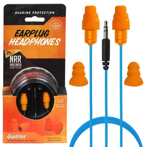 Guardian Earplug Headphones, OSHA Compliant Work Earbuds, Orange 29dB NRR Foam & 27dB Silicone Plugs, Ear Plug Headphones for Work, Construction & Helmet Use, PPE Safety Earbuds, 4Ft Cord Guardian Earplug Headphones, OSHA Compliant Work Earbuds, Orange 29dB NRR Foam & 27dB Silicone Plugs, Ear Plug Headphones for Work, Construction & Helmet Use, PPE Safety Earbuds, 4Ft Cord