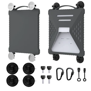 ACOVE Suction Car Cup Mount for Starlink-Mini,2-in-1 Satellite Dish Mounts Protective Silicone Case & Strong Suction Cup Stable Satellite Signal with Hook & Handle for Car Window/RVs/Road Trips,Gery ACOVE Suction Car Cup Mount for Starlink-Mini,2-in-1 Satellite Dish Mounts Protective Silicone Case & Strong Suction Cup Stable Satellite Signal with Hook & Handle for Car Window/RVs/Road Trips,Gery