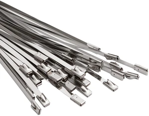 Metal Zip Ties 100 Pcs 19.7 in Premium Heavy Duty Stainless Steel Wire Multifunctional Locking Exhaust Wrap Flexible Durable Metal Zip Ties 100 Pcs 19.7 in Premium Heavy Duty Stainless Steel Wire Multifunctional Locking Exhaust Wrap Flexible Durable