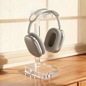 Headphone Stand Headset Holder for Desk, Solid Christal-Clear Acrylic with Stable Base Earphone Hanger for Gaming Room Office Accessories Headphone Stand Headset Holder for Desk, Solid Christal-Clear Acrylic with Stable Base Earphone Hanger for Gaming Room Office Accessories