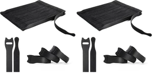 110PCS Reusable Cable Ties, Adjustable 8-inch Cord Organizer Ties, Multi-purpose Hook Loop Cable Management Wire Ties for Organizing Home, Office, Data Centers, Black (Pack of 2) 110PCS Reusable Cable Ties, Adjustable 8-inch Cord Organizer Ties, Multi-purpose Hook Loop Cable Management Wire Ties for Organizing Home, Office, Data Centers, Black (Pack of 2)