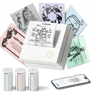 Mini Sticker Printer, PM290 Sticker Maker Machine with 3 Roll Paper Good Quality, Portable, Smart AI APP, Mini Printer for Study, Gifts for Girls Boys, Back to School Supplies for Teachers Mini Sticker Printer, PM290 Sticker Maker Machine with 3 Roll Paper Good Quality, Portable, Smart AI APP, Mini Printer for Study, Gifts for Girls Boys, Back to School Supplies for Teachers