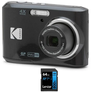 FZ45BK PIXPRO 16MP Digital Camera Black Bundle with Lexar 64GB High-Performance 800x UHS-I SDHC Memory Card Blue Series FZ45BK PIXPRO 16MP Digital Camera Black Bundle with Lexar 64GB High-Performance 800x UHS-I SDHC Memory Card Blue Series