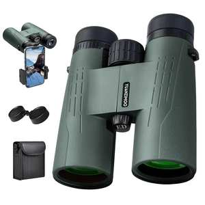 12x42 HD Binoculars for Adults High Powered Binoculars with Upgraded Phone Adapter Compact Binocular with Low Light Night Vision for Bird Watching Hunting Outdoor Sports Concerts Green 12x42 HD Binoculars for Adults High Powered Binoculars with Upgraded Phone Adapter Compact Binocular with Low Light Night Vision for Bird Watching Hunting Outdoor Sports Concerts Green