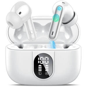 Wireless Earbuds, 2025 Bluetooth Headphones 5.3 HiFi Stereo Earphones, 40H Playtime in-Ear Earbud, Bluetooth Earbud with LED Power Display, IP7 Waterproof Earphones Sport Headset for Android iOS Wireless Earbuds, 2025 Bluetooth Headphones 5.3 HiFi Stereo Earphones, 40H Playtime in-Ear Earbud, Bluetooth Earbud with LED Power Display, IP7 Waterproof Earphones Sport Headset for Android iOS