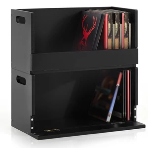 2 Pack Wooden DVD Storage Shelf,Holds 52 DVDs 26 Each, Black Solid Wood Media Organizer with Magnetic Front Flap Carry Handles for DVDs, CDs, Discs, Movie Cases and Cassette Tape 2 Pack Wooden DVD Storage Shelf,Holds 52 DVDs 26 Each, Black Solid Wood Media Organizer with Magnetic Front Flap Carry Handles for DVDs, CDs, Discs, Movie Cases and Cassette Tape