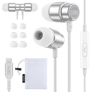 Rider USB C Headphones, Magnetic USB-C Earbuds for iPhone 16 15 Pro Max Plus Samsung Galaxy S24 S23 Ultra S22 S21 FE S20 Z Flip 3 Fold 4 A53 A54, USB Type C Earphones - White Rider USB C Headphones, Magnetic USB-C Earbuds for iPhone 16 15 Pro Max Plus Samsung Galaxy S24 S23 Ultra S22 S21 FE S20 Z Flip 3 Fold 4 A53 A54, USB Type C Earphones - White