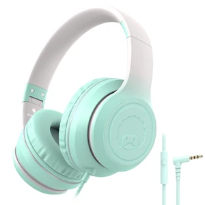 L22 Foldable Wired Headphones for Kids Girls Boys with Microphone Stereo 3.5mm Corded Head phones for School Classroom Airplane Chromebooks Computer Laptop Phones (Teal) L22 Foldable Wired Headphones for Kids Girls Boys with Microphone Stereo 3.5mm Corded Head phones for School Classroom Airplane Chromebooks Computer Laptop Phones (Teal)