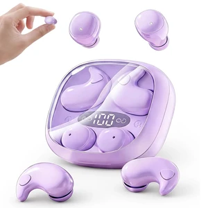Sleep Earbuds for Side Sleepers, Wireless Earbuds for Sleeping, Discreet in-Ear Earphones for Small Ear Canals, Noise Cancelling, Small Ear Buds for Sleep, Work, Relax(Purple) Sleep Earbuds for Side Sleepers, Wireless Earbuds for Sleeping, Discreet in-Ear Earphones for Small Ear Canals, Noise Cancelling, Small Ear Buds for Sleep, Work, Relax(Purple)