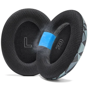 Freeze QC Ultra - Cooling Gel Earpads for Bose QuietComfort Ultra 1 & 2 Made by Wicked Cushions Breathable Fabric, XL Ear Opening & Thickness, Cooler For Longer Geo Grey Freeze QC Ultra - Cooling Gel Earpads for Bose QuietComfort Ultra 1 & 2 Made by Wicked Cushions Breathable Fabric, XL Ear Opening & Thickness, Cooler For Longer Geo Grey
