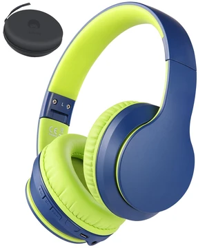 Wired/Wireless Bluetooth Headphones with Mic & Case, 25Hrs Battery 2 in 1 Wire less Blue tooth Head Phones Foldable Lightweight Portable for Kids Boys Girls Youth in School Airplane Car Blue Wired/Wireless Bluetooth Headphones with Mic & Case, 25Hrs Battery 2 in 1 Wire less Blue tooth Head Phones Foldable Lightweight Portable for Kids Boys Girls Youth in School Airplane Car Blue
